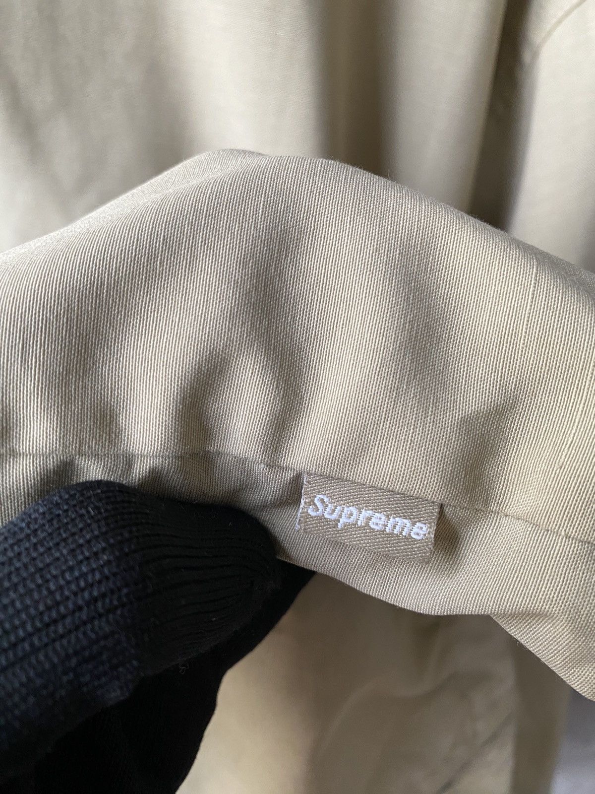 Supreme Vintage 90’s Supreme USA Made Beige Zip Up Jacket Size US XL / EU 56 / 4 - 17 Thumbnail