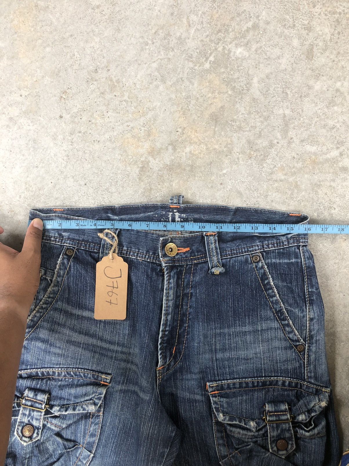 If Six Was Nine Flare Jeans Edwin Distressed Jeans Cargo Pants Size US 32 / EU 48 - 15 Thumbnail