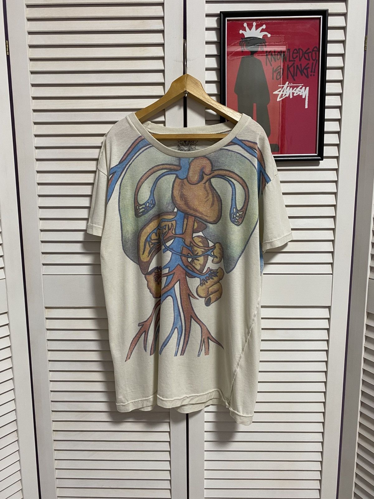 Hysteric Glamour Vintage Y2k T-Shirt Anatomy Organ Skeleton Tee Rare 80s Tee Size US M / EU 48-50 / 2 - 1 Thumbnail