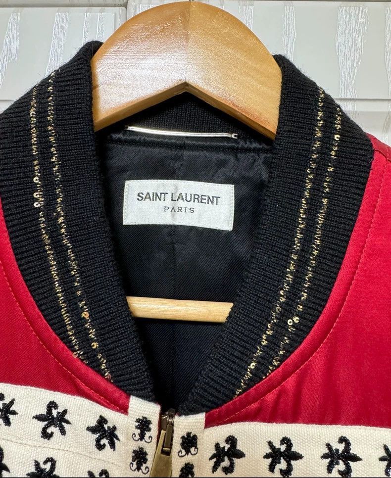 Yves Saint Laurent Yves Saint Laurent YSL Red Court Jacket with Embroidery an Size US L / EU 52-54 / 3 - 3 Thumbnail
