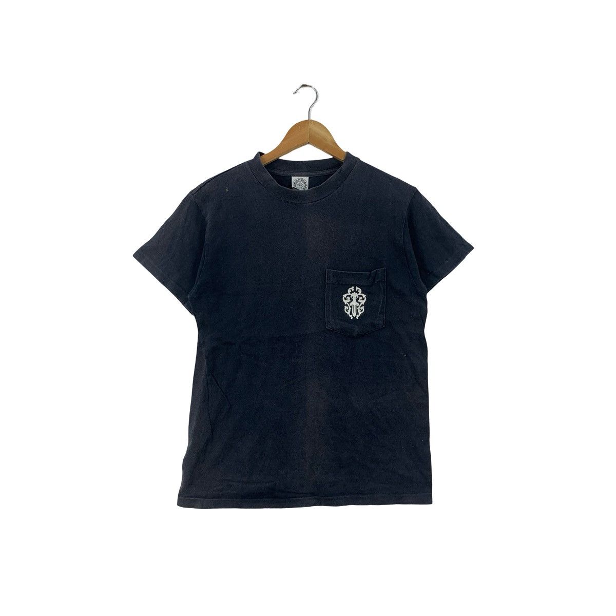 Chrome Hearts Vintage OG CHROME HEARTS Cross Swords Logo Tee Shirt Top Size S / US 4 / IT 40 - 1 Thumbnail