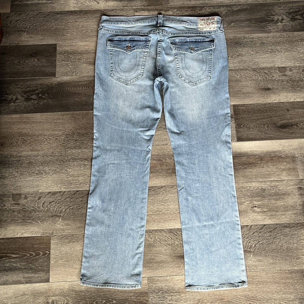 Vintage True Religion Ricky Flap Light Blue Wash Denim Jeans
