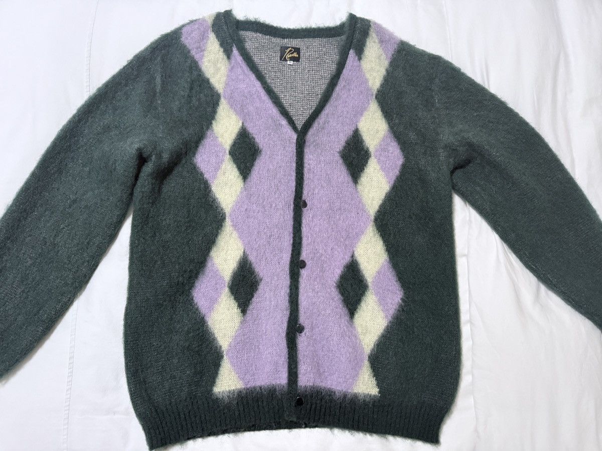 Needles Mohair Diamond Cardigan XL NWOT