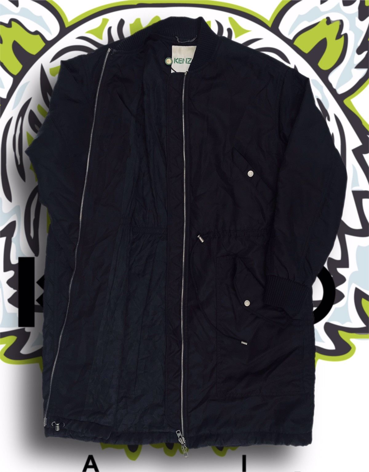 Kenzo Kenzo Paris Parka Jacket Womens Full ZIp Coat Long bomber Size S / US 4 / IT 40 - 6 Thumbnail