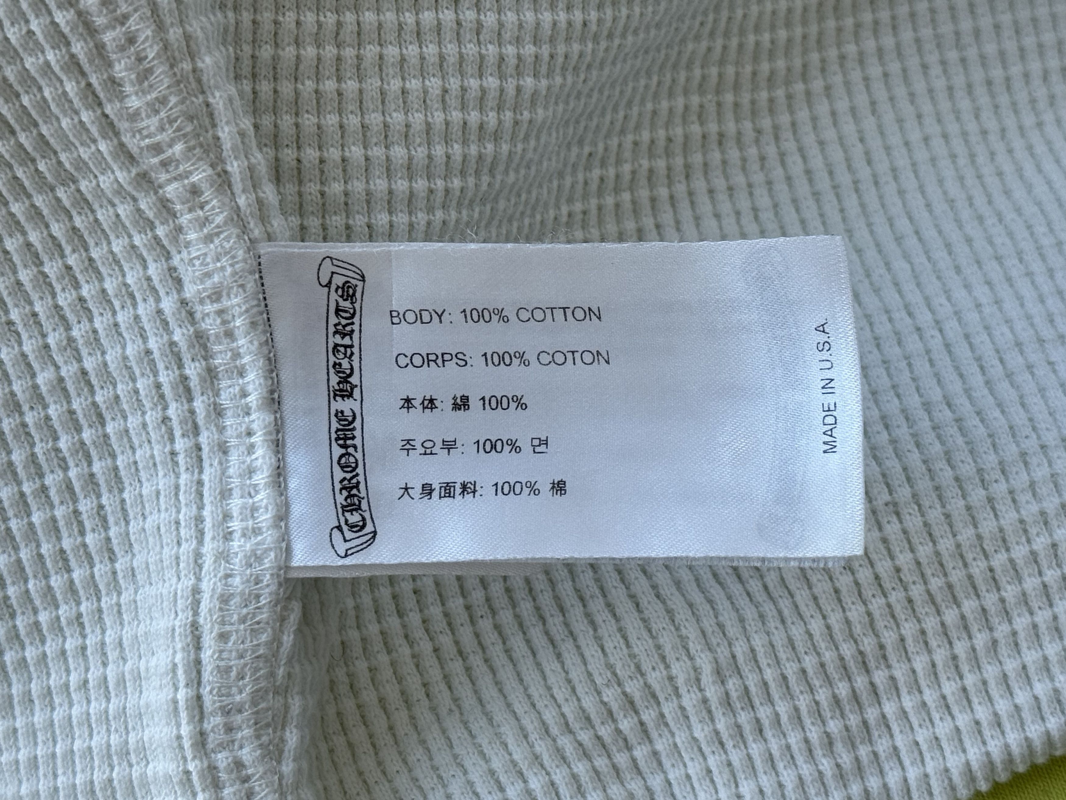 Chrome Hearts Matty Boy Lime Green Chainlink Thermal Zip Up Hoodie Size US M / EU 48-50 / 2 - 4 Thumbnail
