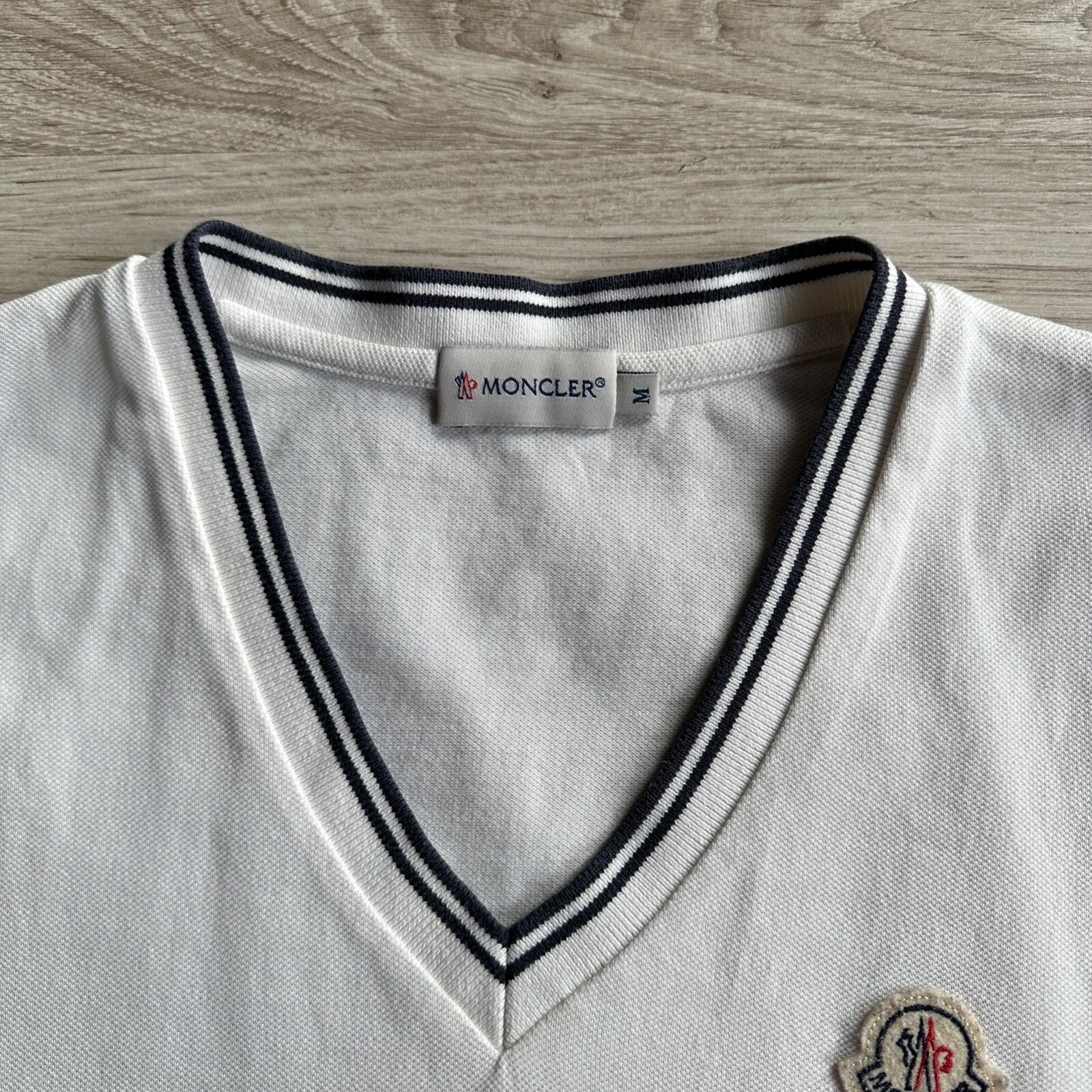 Moncler Moncler Cotton Sleeveless T Shirt 9079AC Size M / US 6-8 / IT 42-44 - 3 Thumbnail