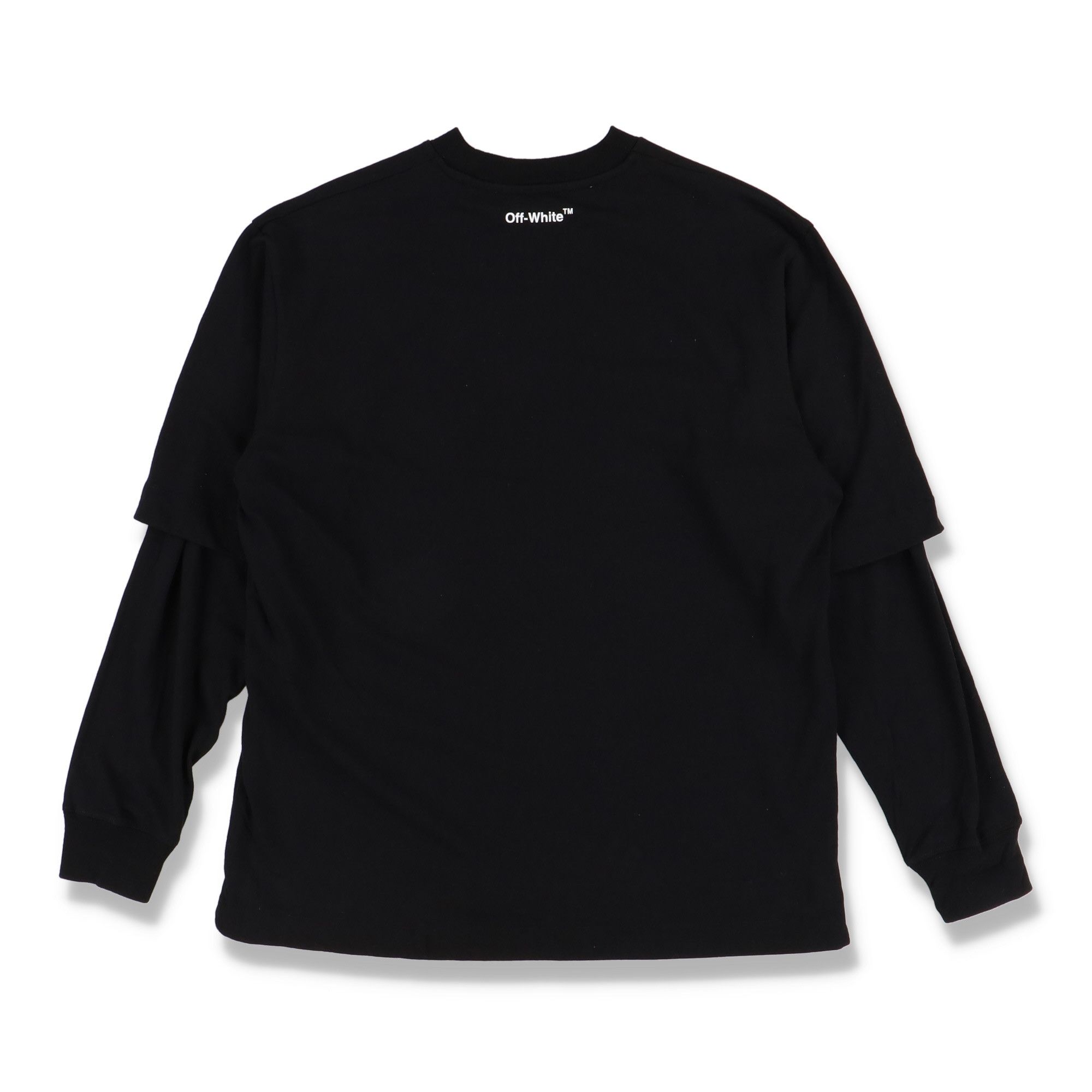 Off-White Black Mona Lisa Double Layer Long Sleeve Logo T-shirt Size US M / EU 48-50 / 2 - 6 Thumbnail