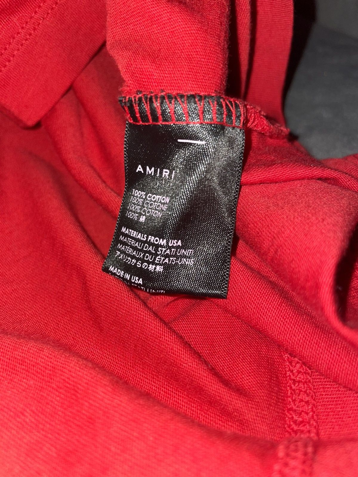 Amiri Red LOGO AMIRI T-Shirt Size US L / EU 52-54 / 3 - 4 Thumbnail