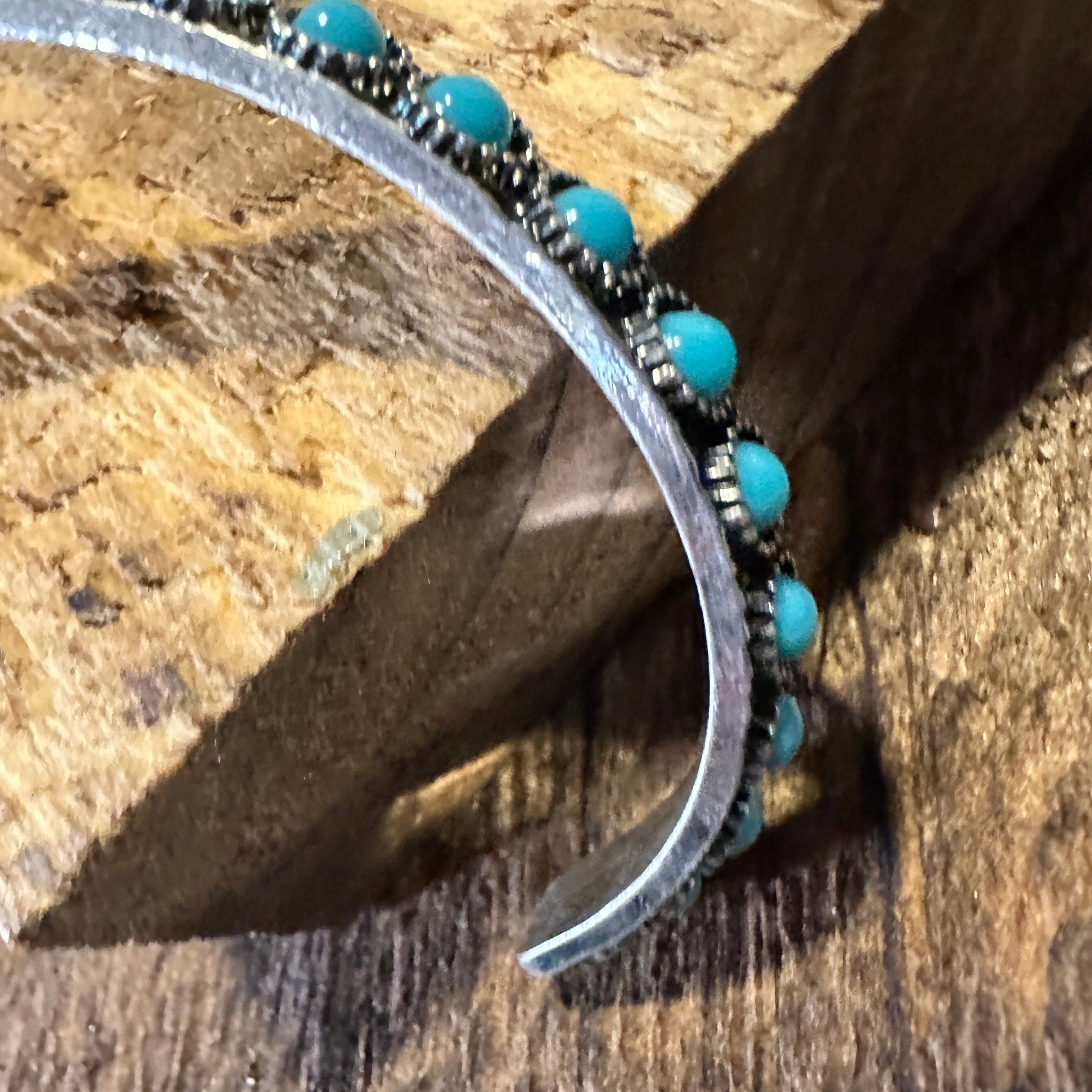 Other Southwestern Boho Vintage Turquoise Cowgirl Open Bangle with Size ONE SIZE - 8 Thumbnail