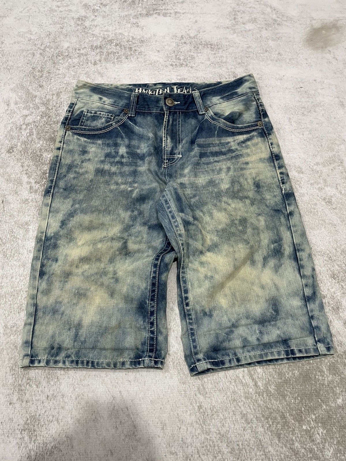 Hysteric Glamour × If Six Was Nine × Le Grande Bleu (L.G.B.) 2000s hanten japan acid wash jorts y2k style Size US 32 / EU 48 - 1 Thumbnail