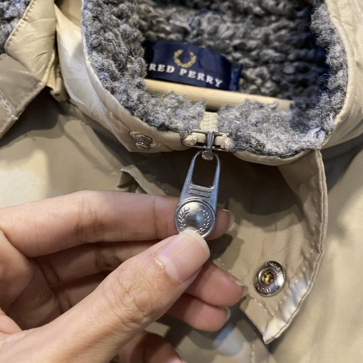 Fred Perry Fred Perry Vintage Sherpa Line Bench Coat Parka Jacket Beige Size US XL / EU 56 / 4 - 11 Thumbnail