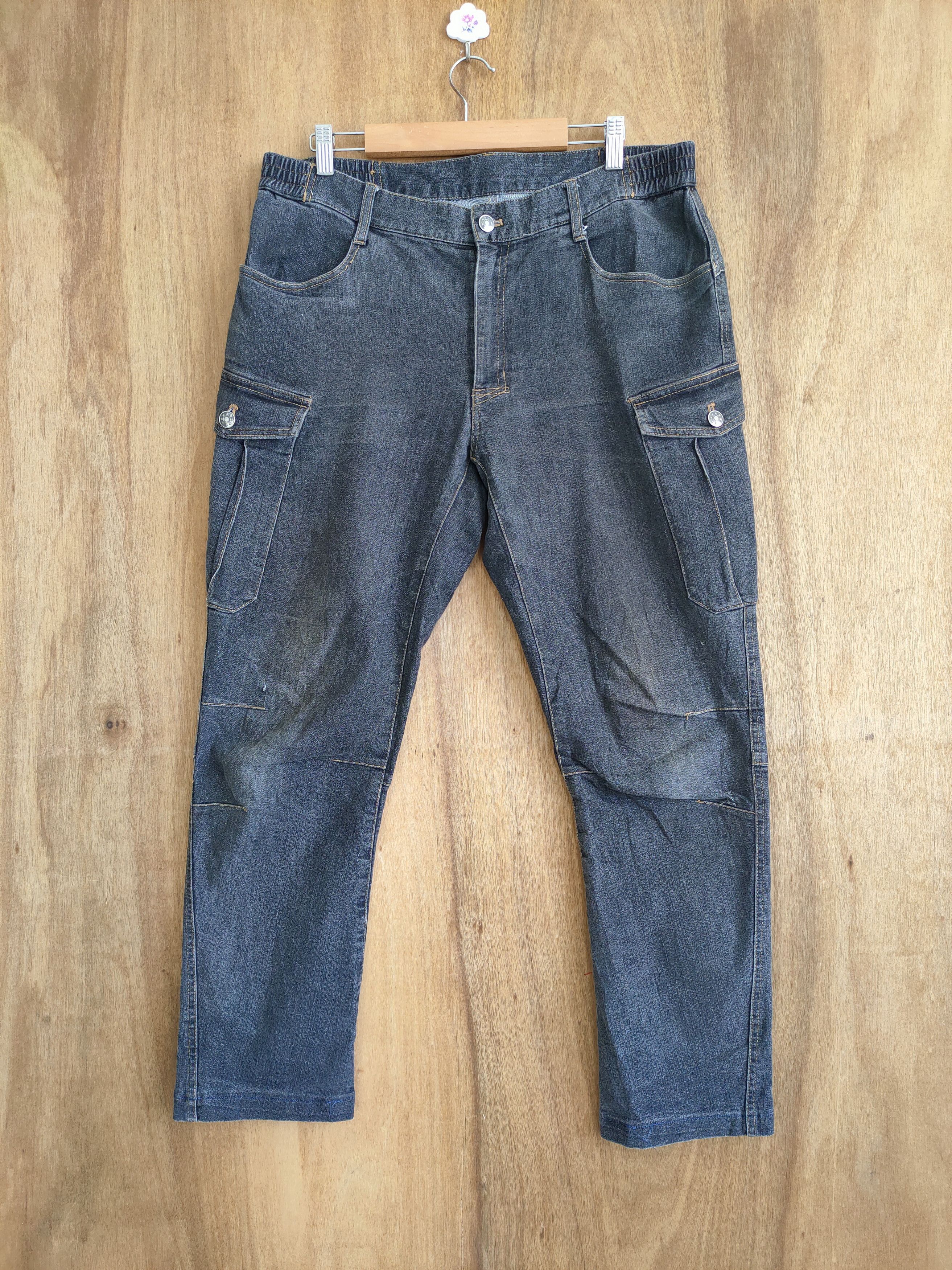 Japanese Brand × Vintage VINTAGE TLC BLACK CARGO PANTS Size US 34 / EU 50 - 1 Thumbnail
