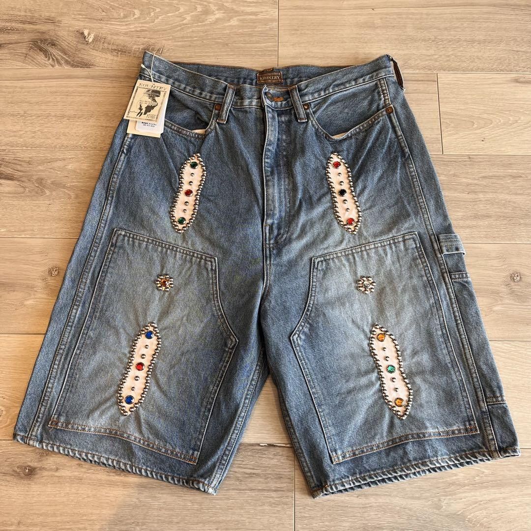 Kapital Jean Shorts Stud | Grailed