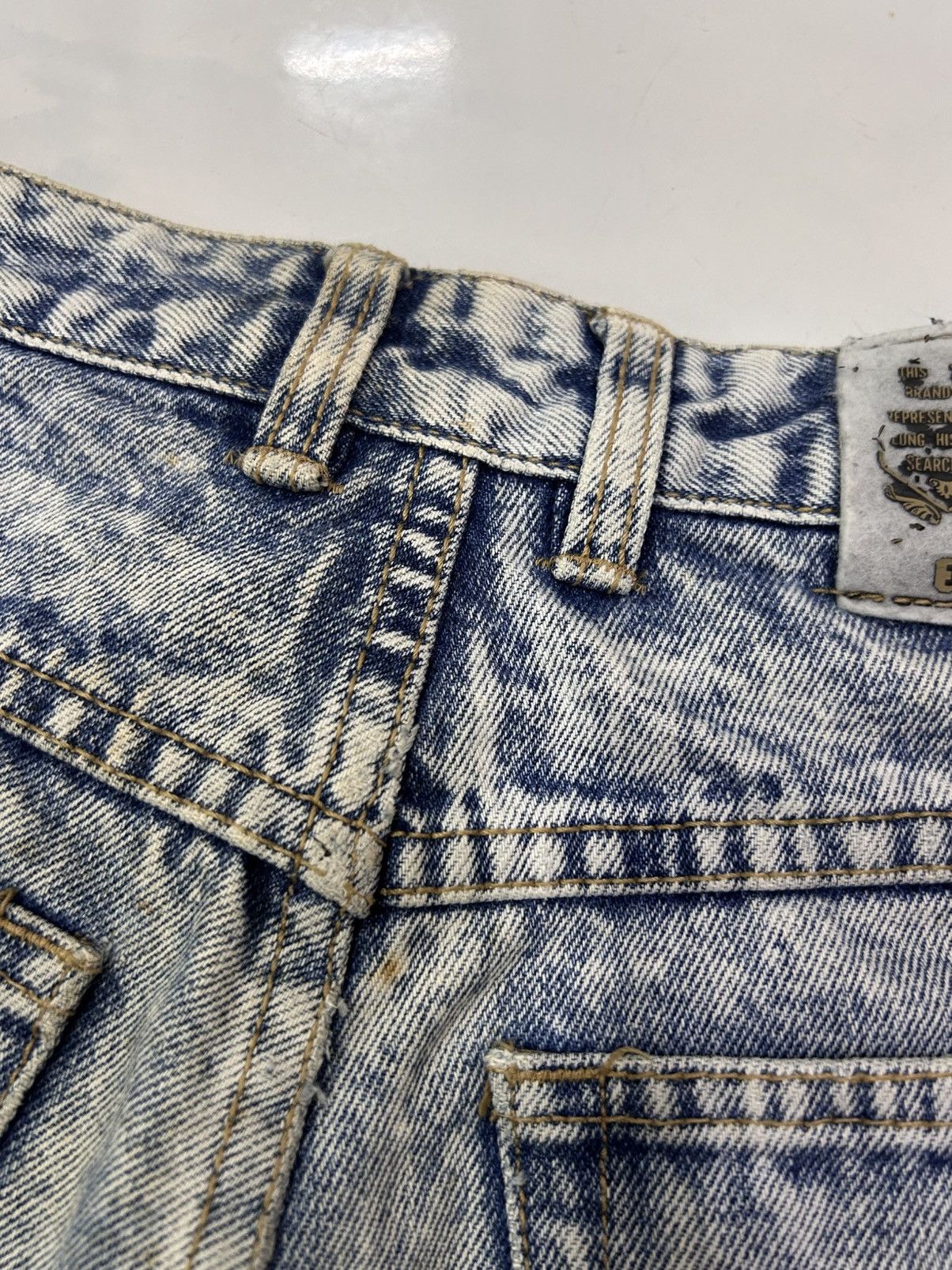 Japanese Brand × Vintage 💥Vintage Japanese Denim Mud Wash Ripped Jeans Size US 27 - 19 Thumbnail