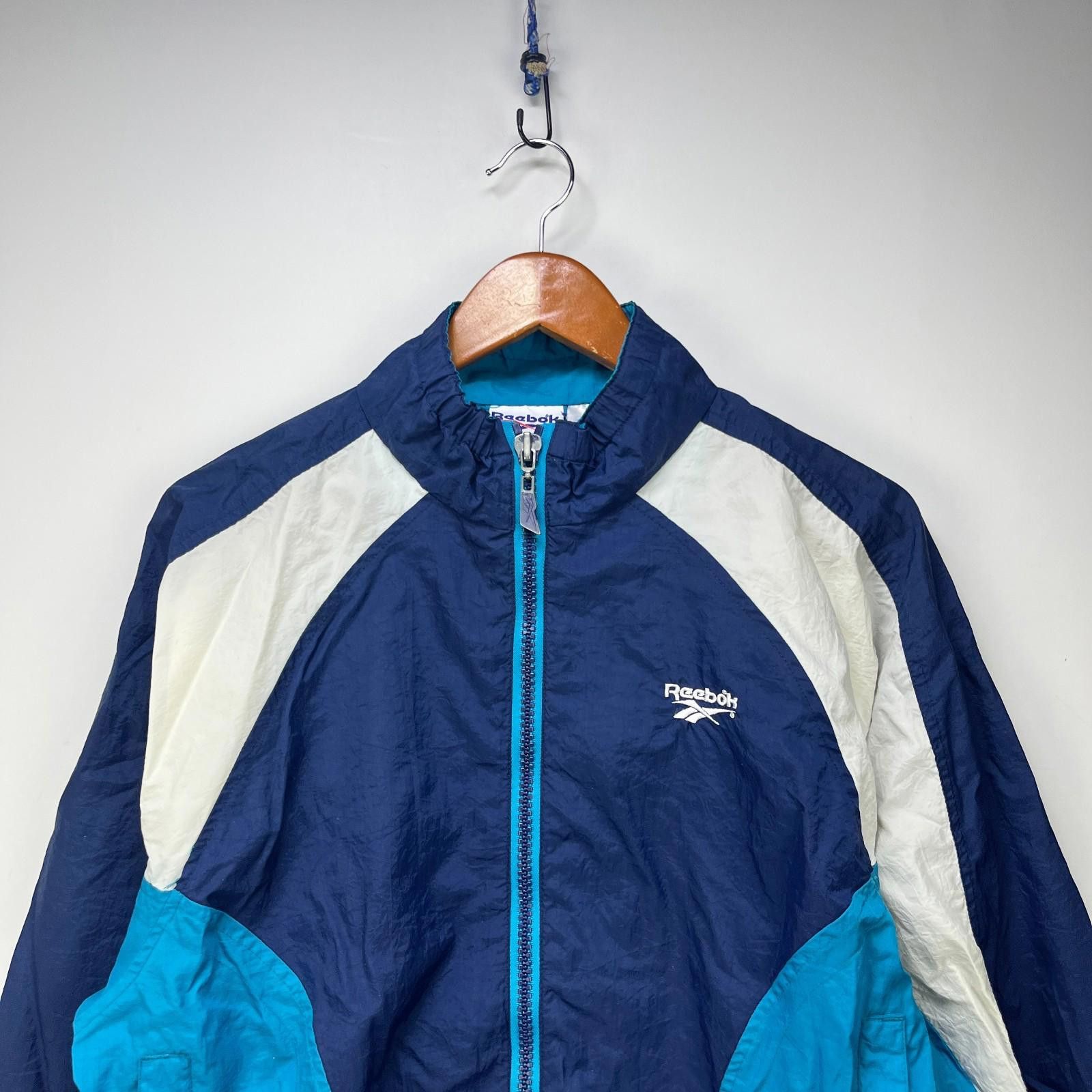 Reebok Vintage 90s Reebok Windbreaker Jacket Medium Size US M / EU 48-50 / 2 - 2 Thumbnail