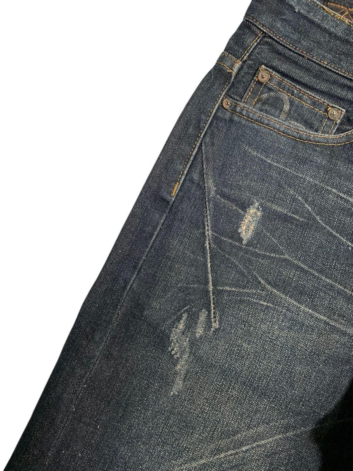 Evisu EVISU SEAGULL SELVEDGE 13OZ BUTTON FLY SHORT DENIM Size US 33 - 12 Thumbnail