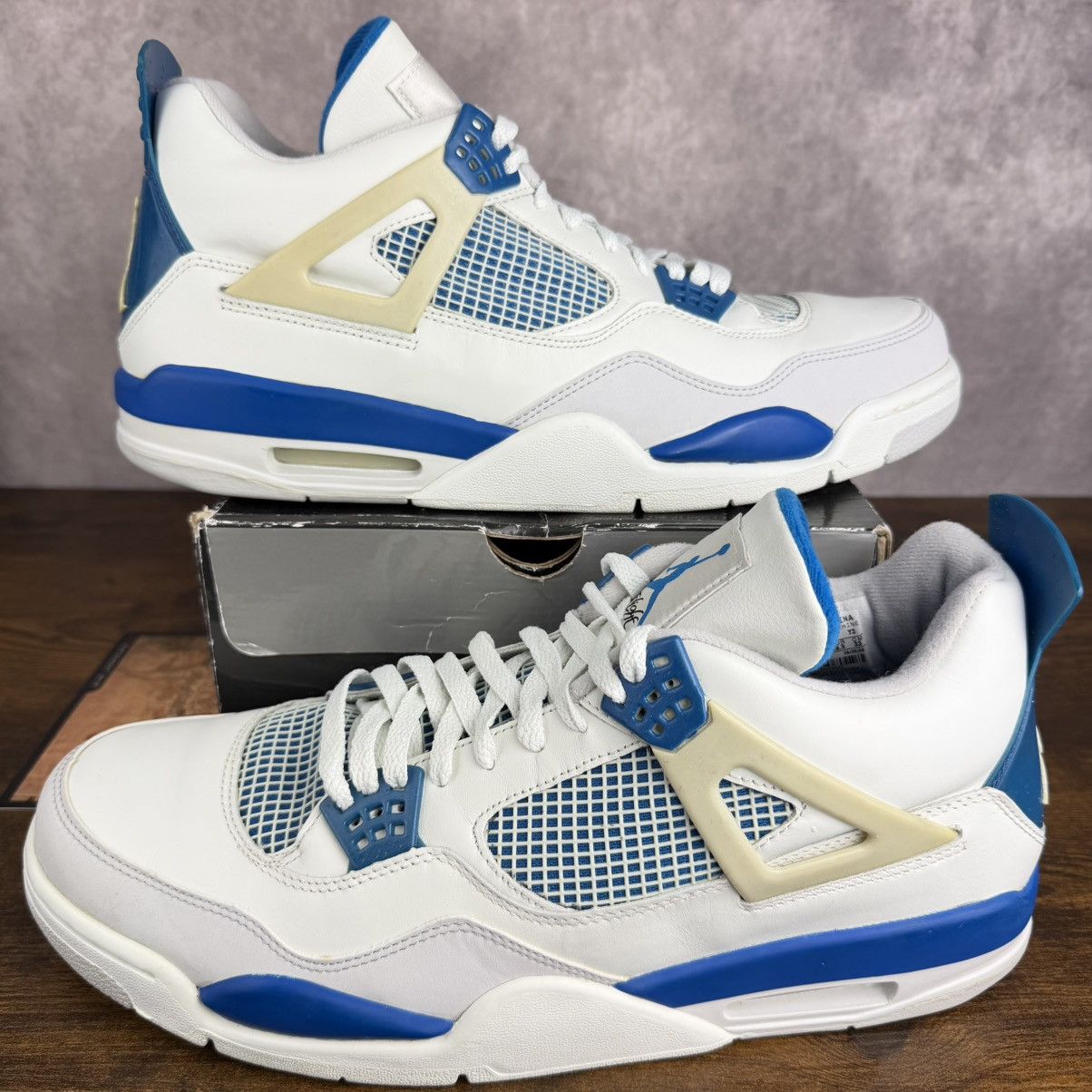 Jordan Brand NEW Jordan 4 Retro Military Blue 2006 Size 15 308497-141 OG Size US 15 / EU 48 - 2 Thumbnail
