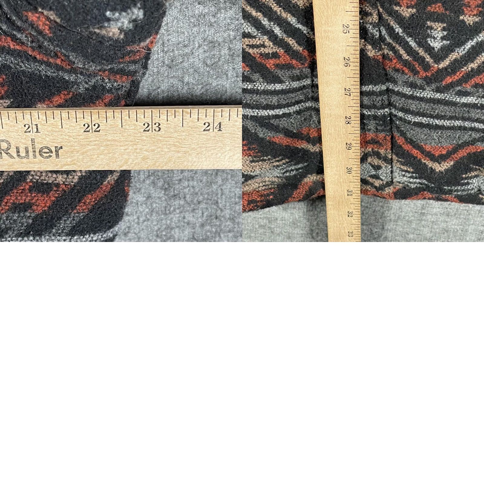 Vintage New title: JACHS Jacket Mens Large Black Sherpa Lined Fleece Button Front Aztec Pattern Size US L / EU 52-54 / 3 - 8 Thumbnail