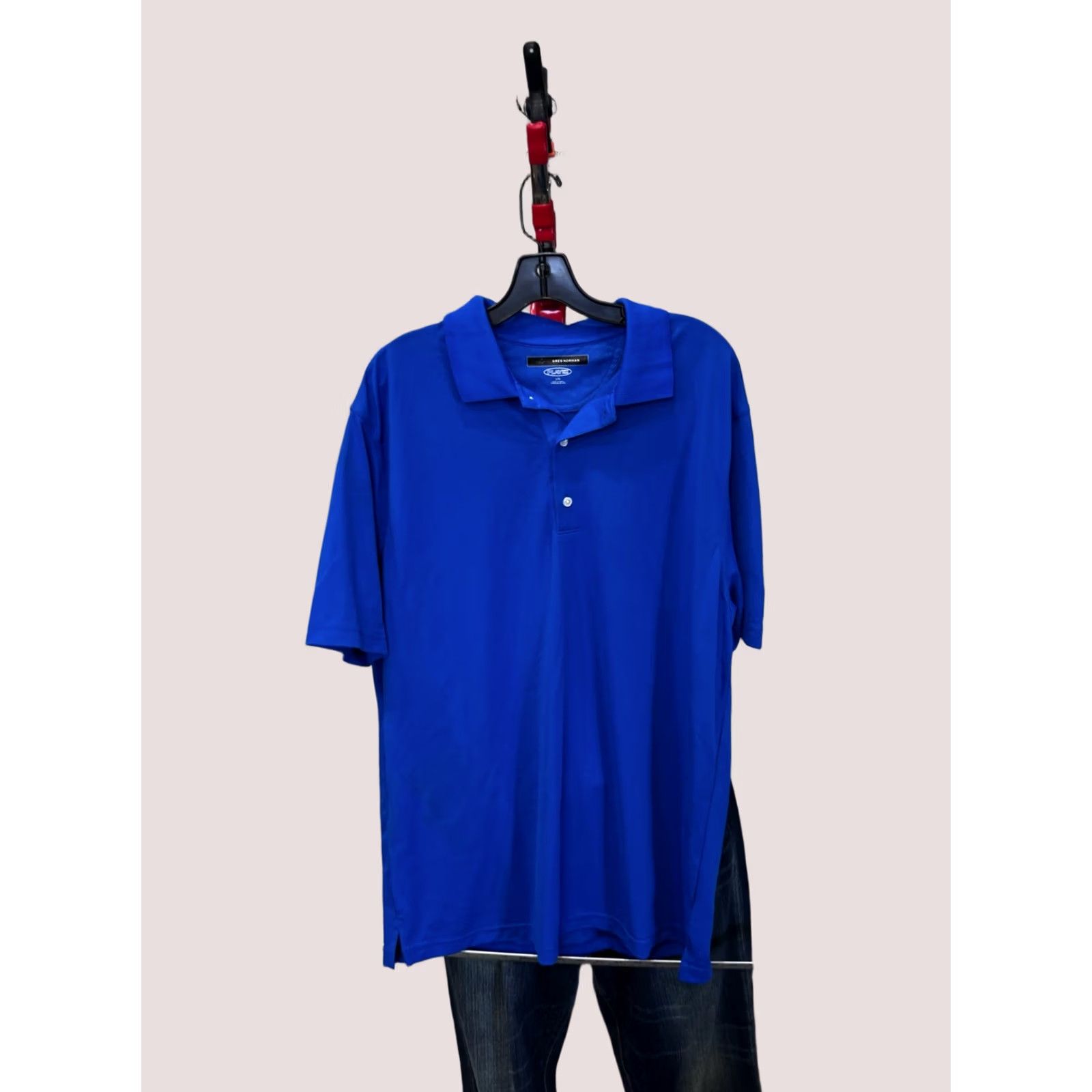 Vintage Greg Norman Polo Shirt Large L Blue Play Dry Las Vegas Golf hall Of FAME Mens Size US L / EU 52-54 / 3 - 1 Thumbnail