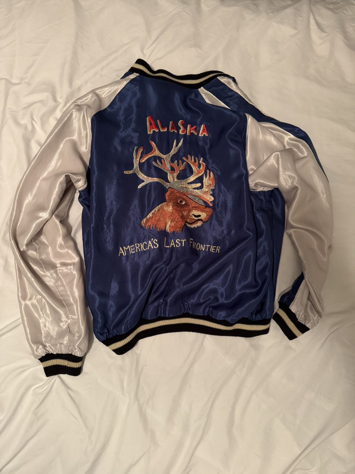 Toyo Enterprises Tailor Toyo Acetate Sukajan “Alaska Eagle/Moose” Jacket Size US XL / EU 56 / 4 - 3 Thumbnail