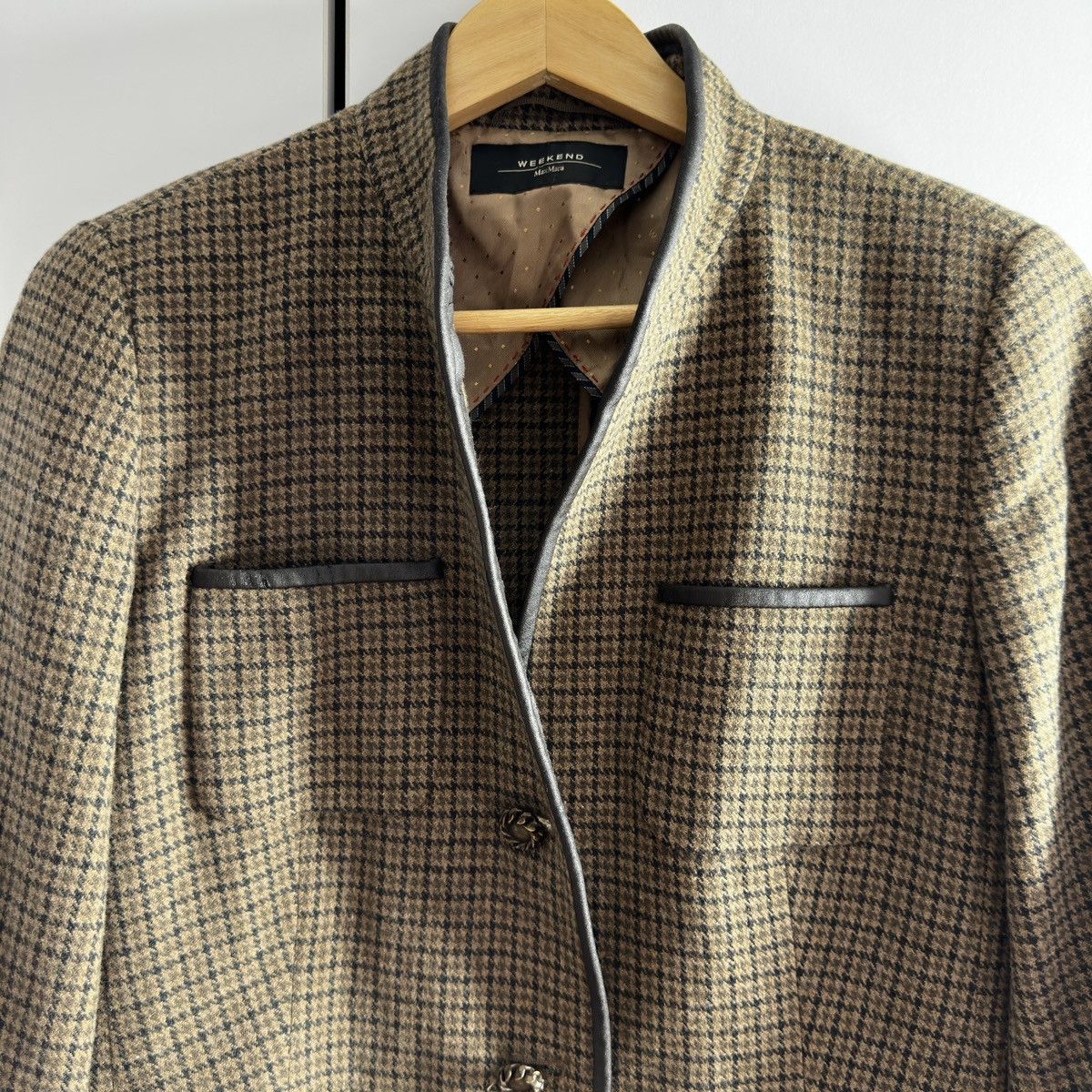 Weekend Max Mara Max Mara Weekend Wool Skirt Suit-Checked Blazer&Skirt Set Size L / US 10 / IT 46 - 10 Thumbnail