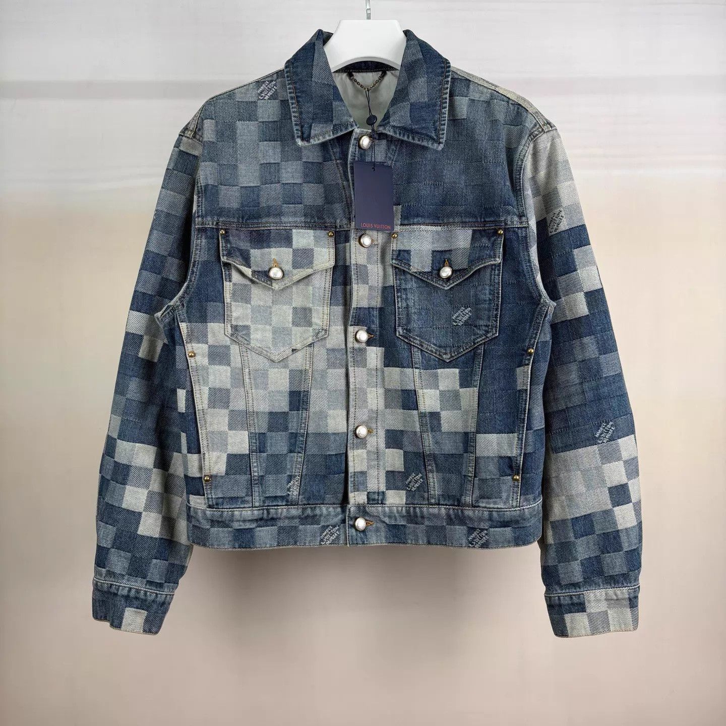 Louis Vuitton LV Pharrell Mosaic Denim Jacket EU50 New Size US M / EU 48-50 / 2 - 1 Thumbnail