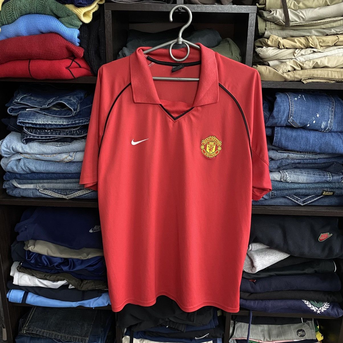 Nike Vintage Nike Manchester United 2000’s training soccer jersey Size US L / EU 52-54 / 3 - 1 Thumbnail