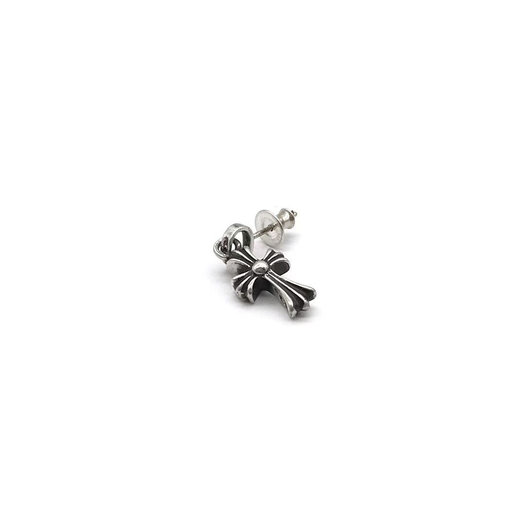 Chrome Hearts Chrome Hearts Silver Babyfat Cross Earring Drop Size ONE SIZE - 3 Thumbnail