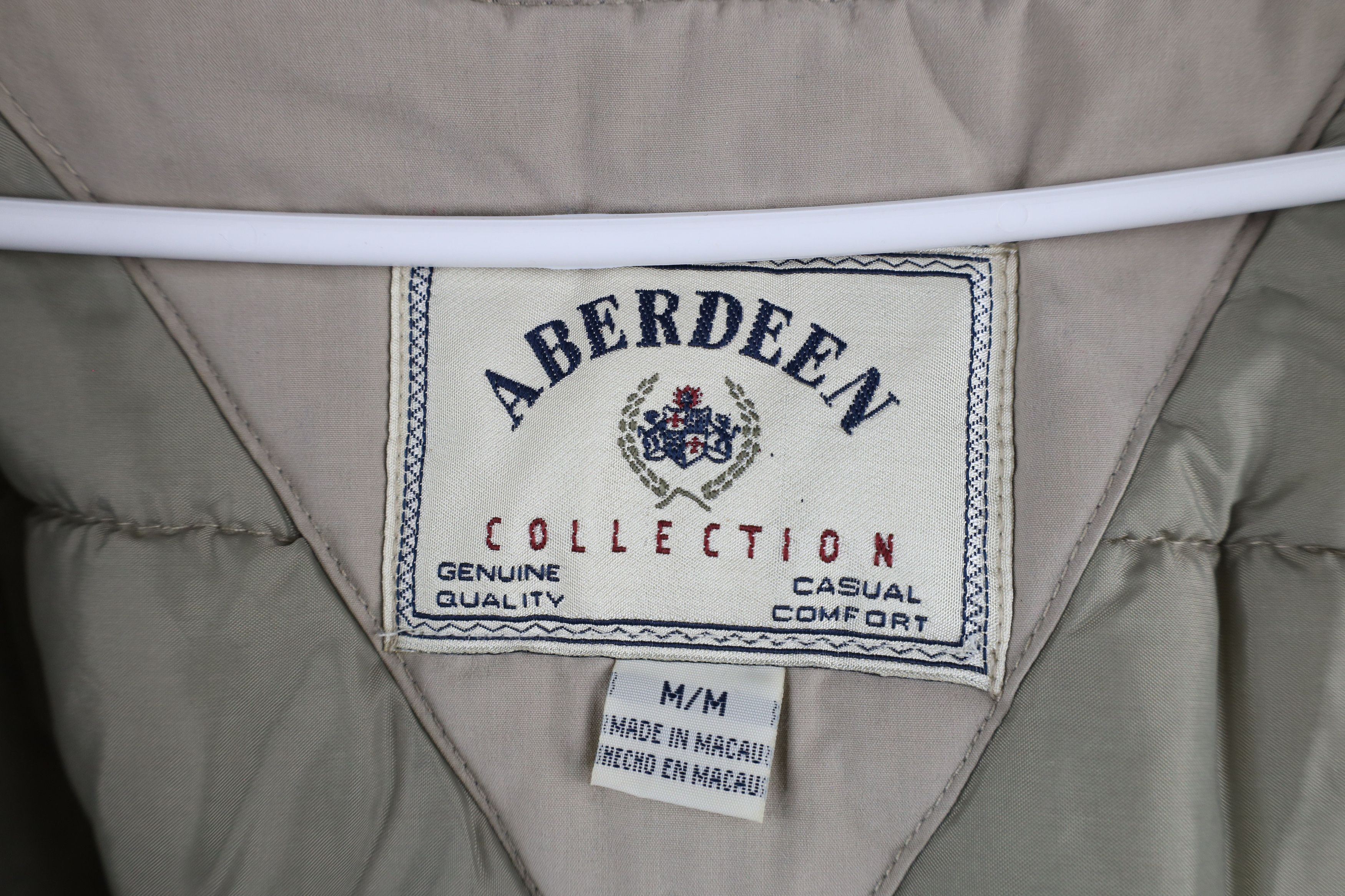 Vintage Vintage 90s Streetwear Full Zip Puffer Jacket Coat Beige Size US M / EU 48-50 / 2 - 13 Thumbnail