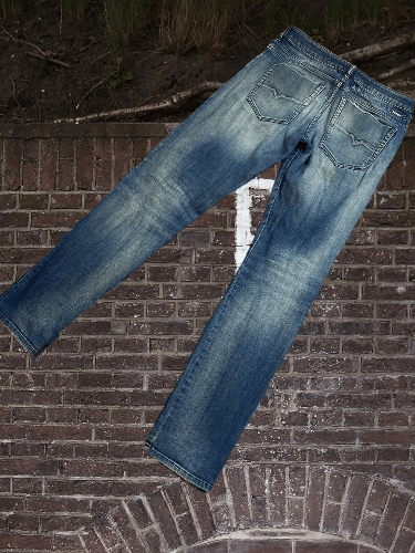 Diesel × Japanese Brand × Vintage Vintage Diesel D-BAZER Baggy Jeans Big Diesel Logo Size US 31 - 1 Thumbnail