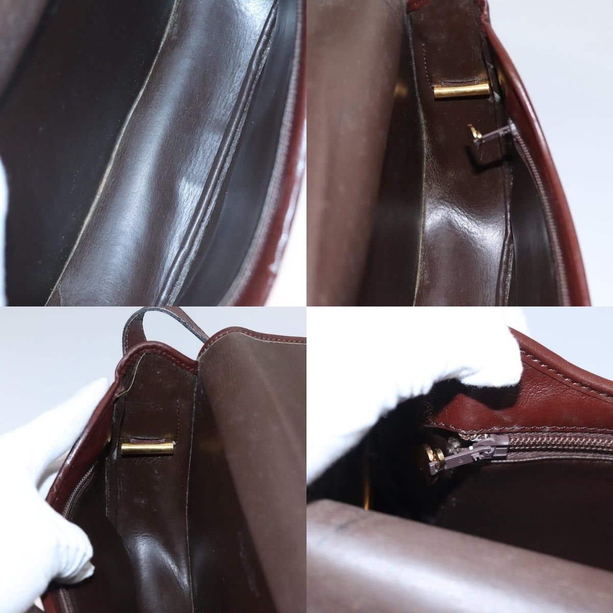 Dior DIOR Shoulder Bag Leather Bordeaux Gold Size ONE SIZE - 12 Thumbnail