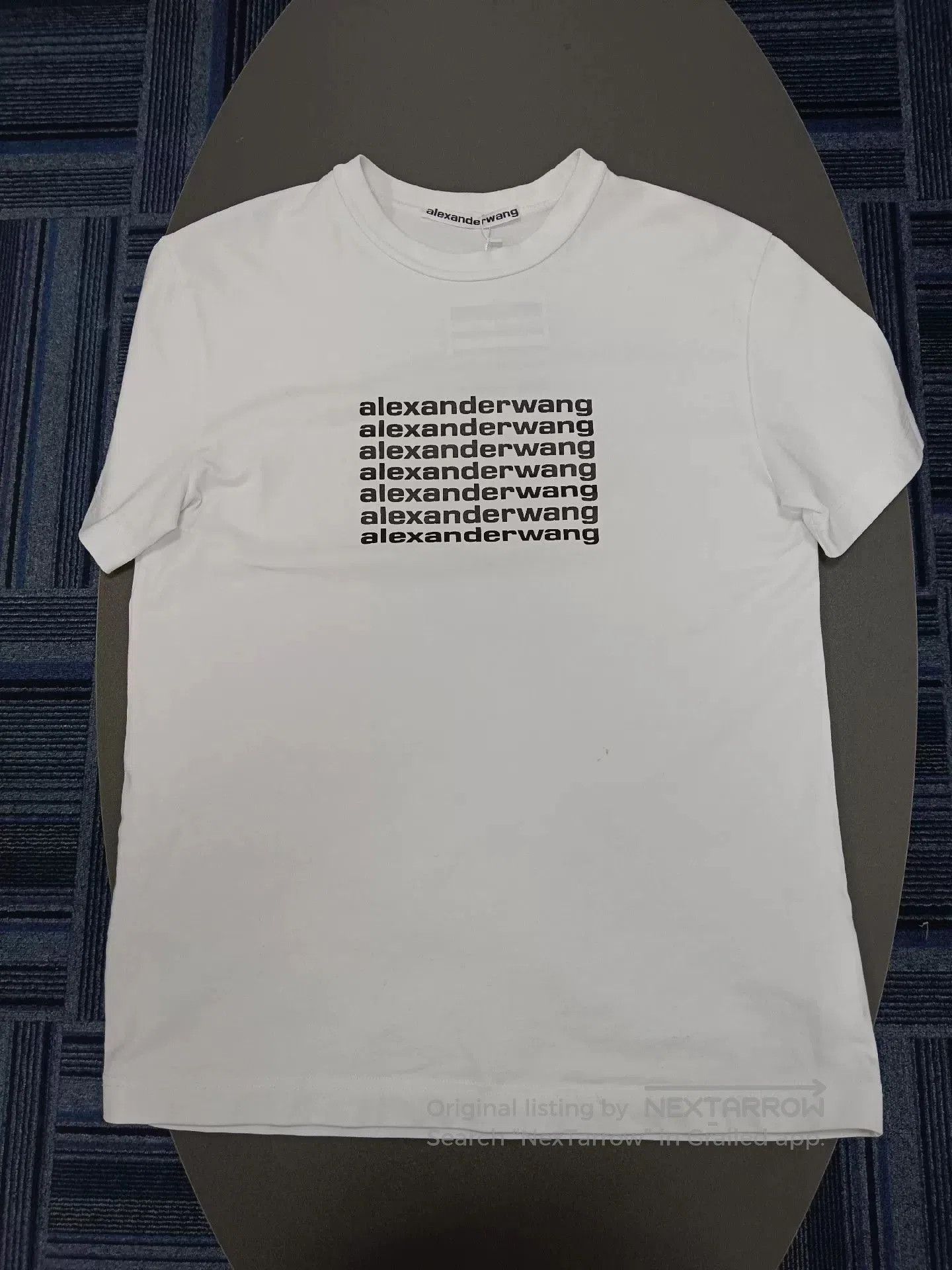 alexander wang letter print short sleeve t.