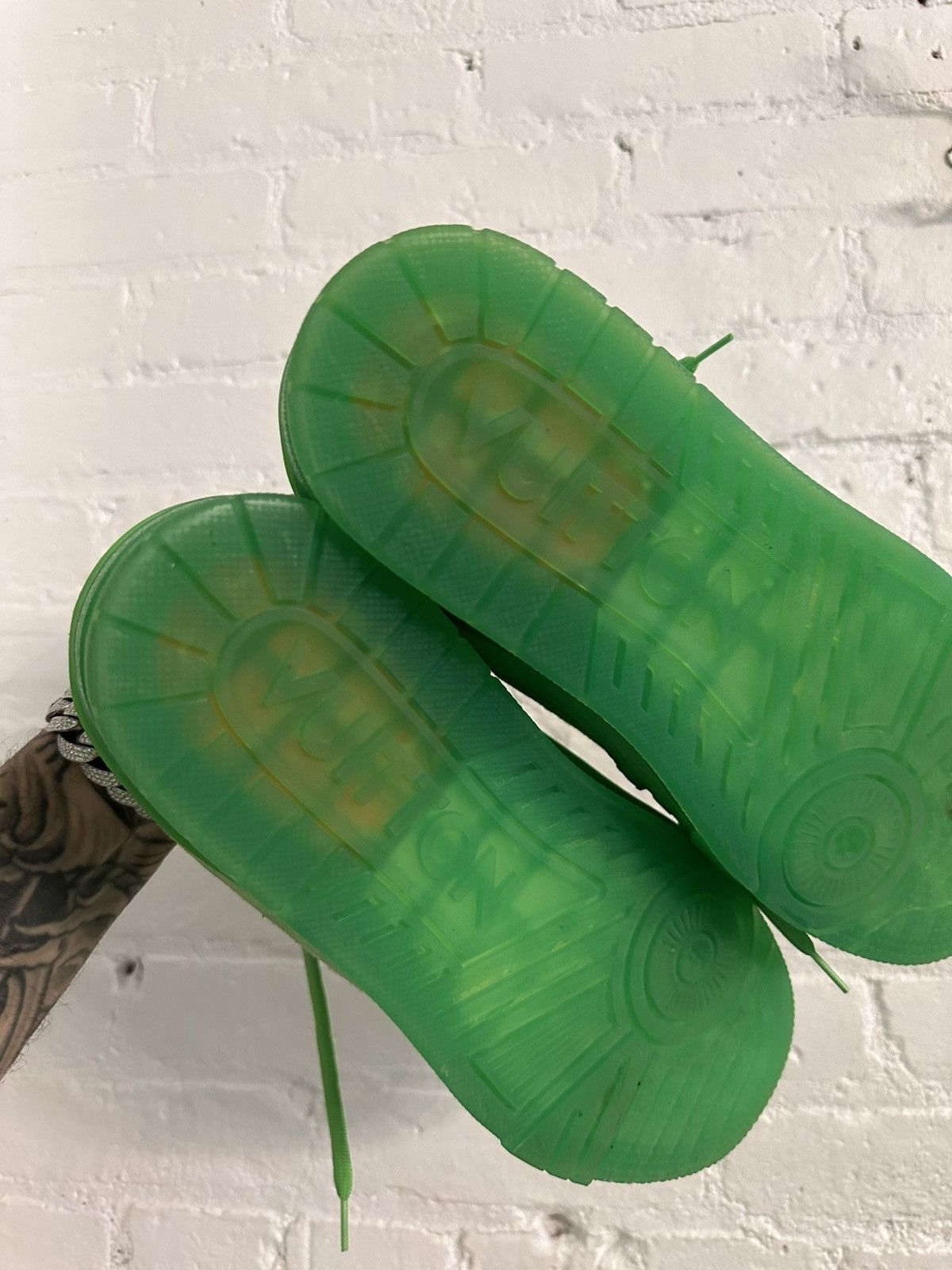 Louis Vuitton × Virgil Abloh LV Virgil Slime Lime Green Skater Shoes Sneakers 10 10.5 11 Size US 10.5 / EU 43-44 - 8 Thumbnail