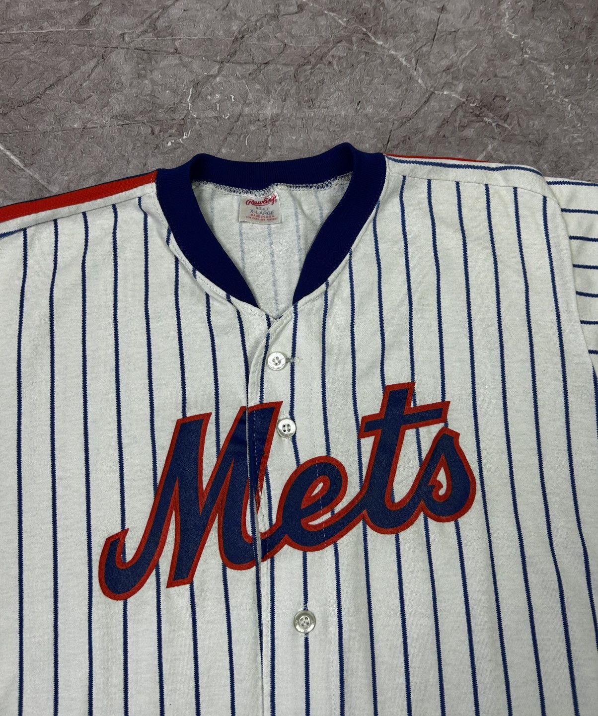 MLB Major League Mets MLB made in usa White Jersey Size US XL / EU 56 / 4 - 4 Thumbnail