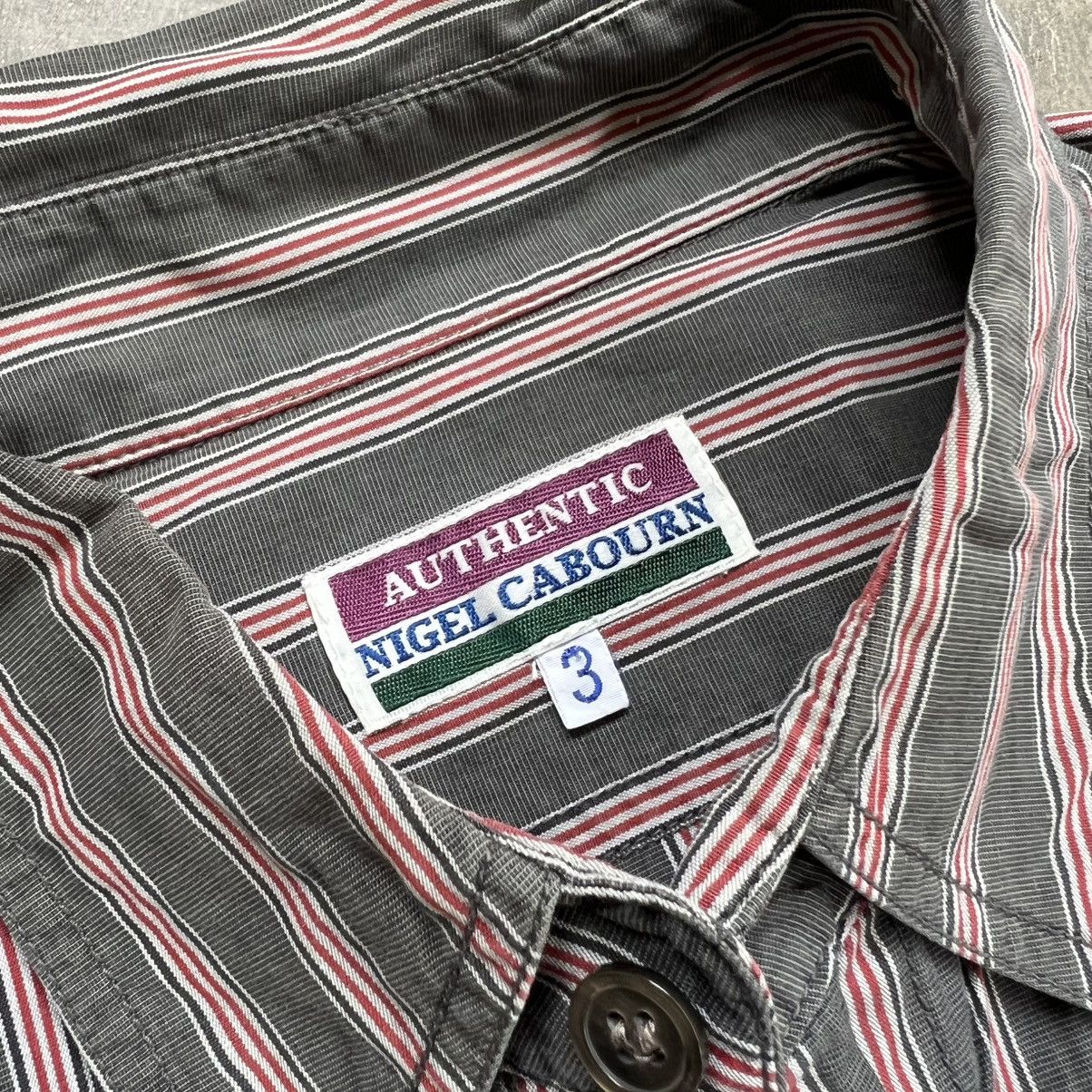 Nigel Cabourn Nigel Carboun Vertical Stripe Longsleeve Button up Shirt Size US XL / EU 56 / 4 - 9 Thumbnail