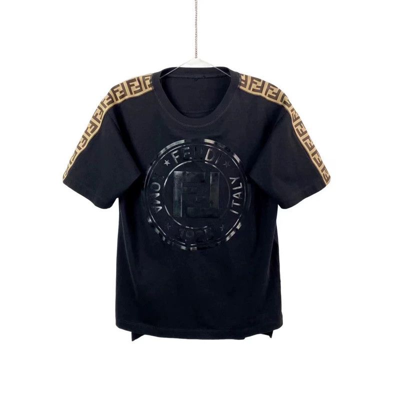 Fendi Fendi size 38 Round double f pattern side logo short slee Size US XXS / EU 40 - 1 Thumbnail