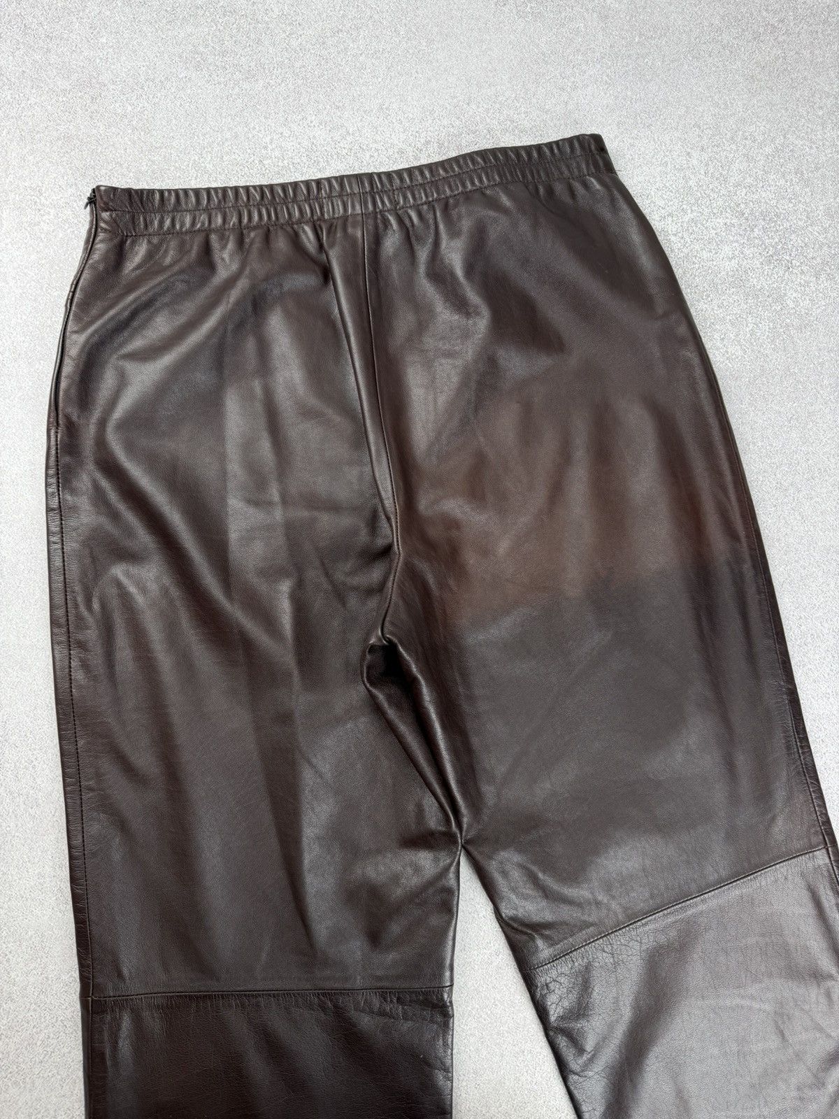 Japanese Brand Oska Brown Leather Trousers Pants Japan Style Size 3 Size 30" / US 8 / IT 44 - 12 Thumbnail