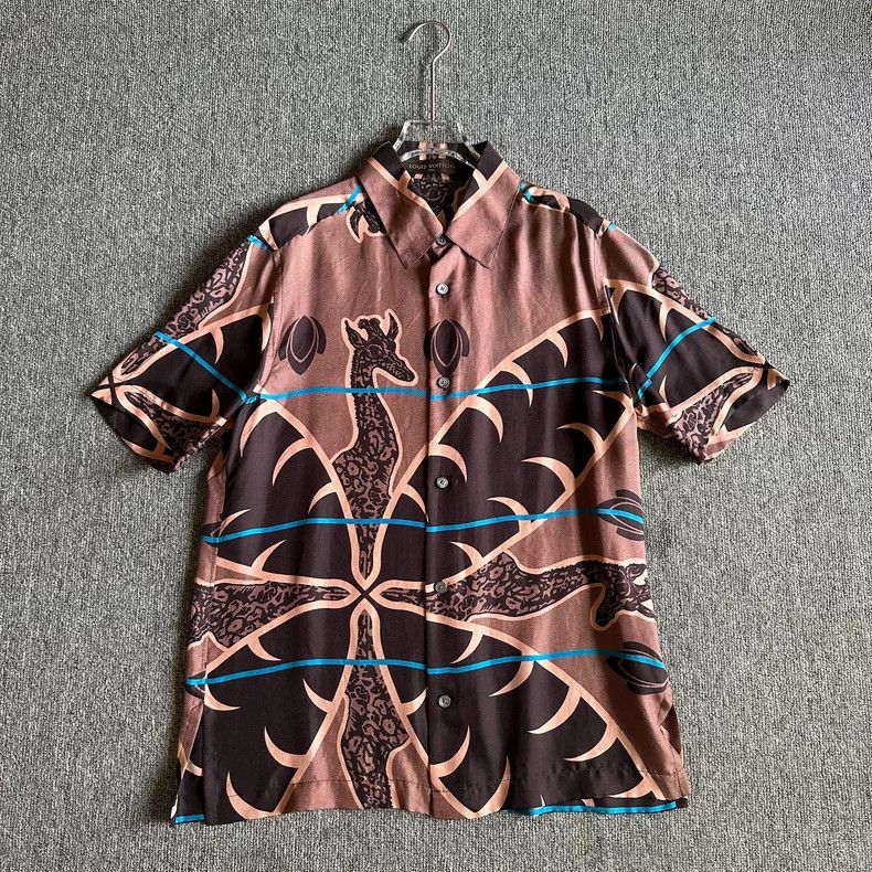 Louis Vuitton Louis Vuitton Changjinlu Zoo Series Silk Shirt Short Sleev Size US S / EU 44-46 / 1 - 1 Thumbnail