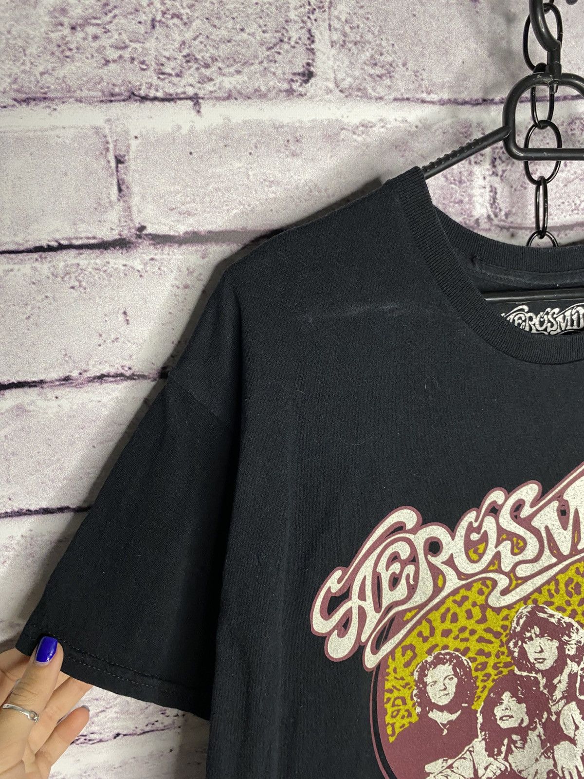 Aerosmith Men's Aero Smith Get Your Wings US Tour 74 Reprint Tee Size US L / EU 52-54 / 3 - 3 Thumbnail