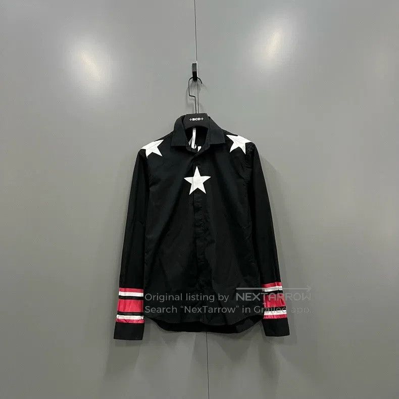 Givenchy Givenchy Black Star Print Shirt - Size 37 Size US M / EU 48-50 / 2 - 1 Thumbnail