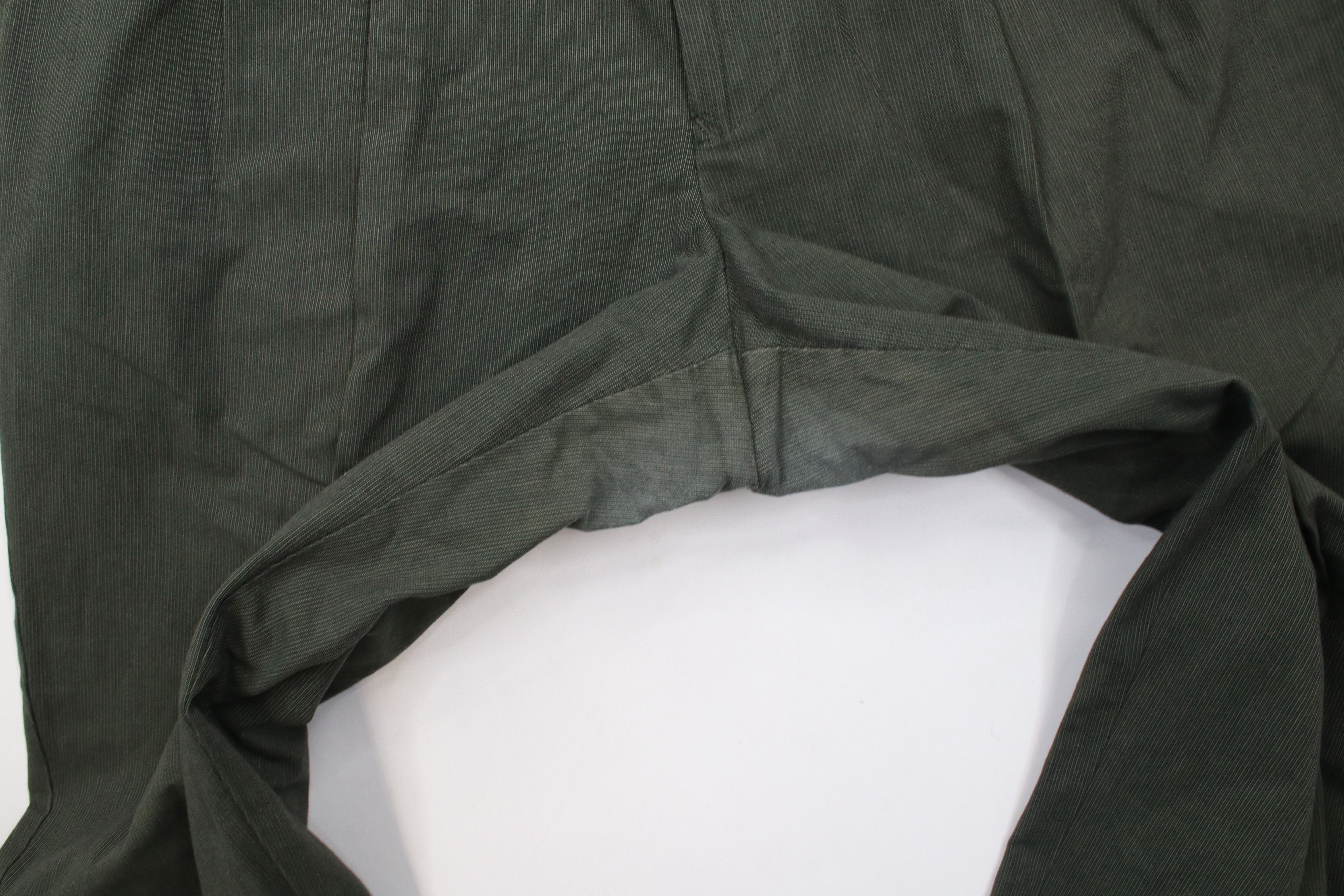 Perry Ellis Vintage 90s Perry Ellis Pinstriped Wide Leg Chino Pants Size US 34 / EU 50 - 5 Thumbnail