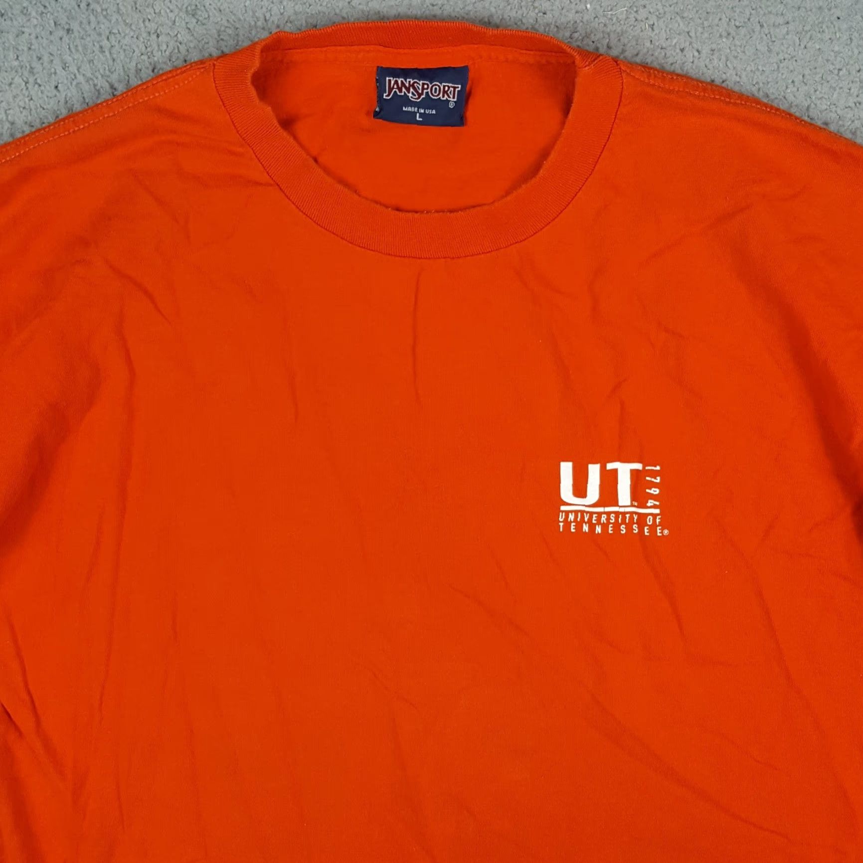 Jansport VINTAGE University Of Tennessee Vols T-Shirt Shirt Mens Large UT 90s College Embroidered Logo Orange JanSport Size US L / EU 52-54 / 3 - 2 Thumbnail