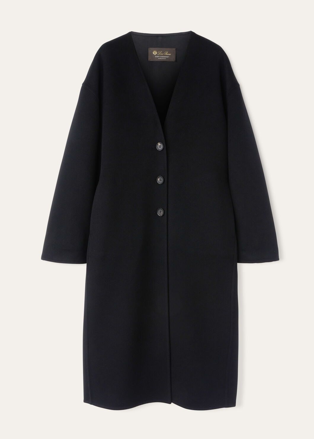 Loro Piana o1w1db10825 FAO5192 Brady Coat in Black Size M / US 6-8 / IT 42-44 - 1 Thumbnail