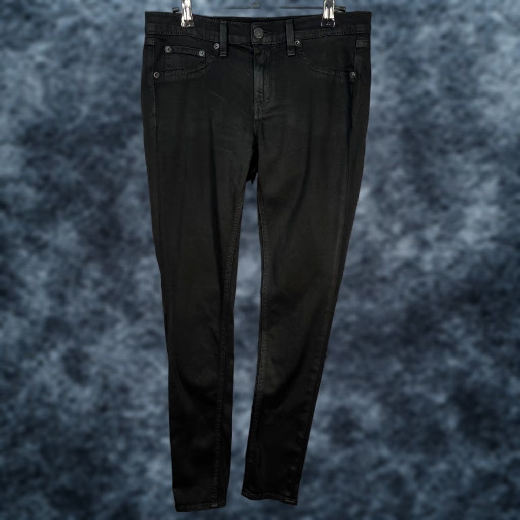Rag & Bone rag & bone Womens 29 Denim Jeans Black Mid-Rise Skinny Jeans Size 29" - 1 Thumbnail