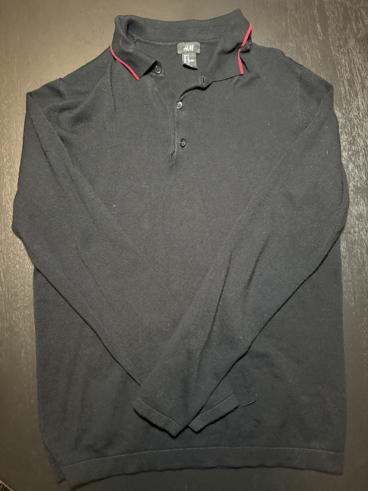 H&M Black and red H&M polo shir Size US M / EU 48-50 / 2 - 1 Thumbnail