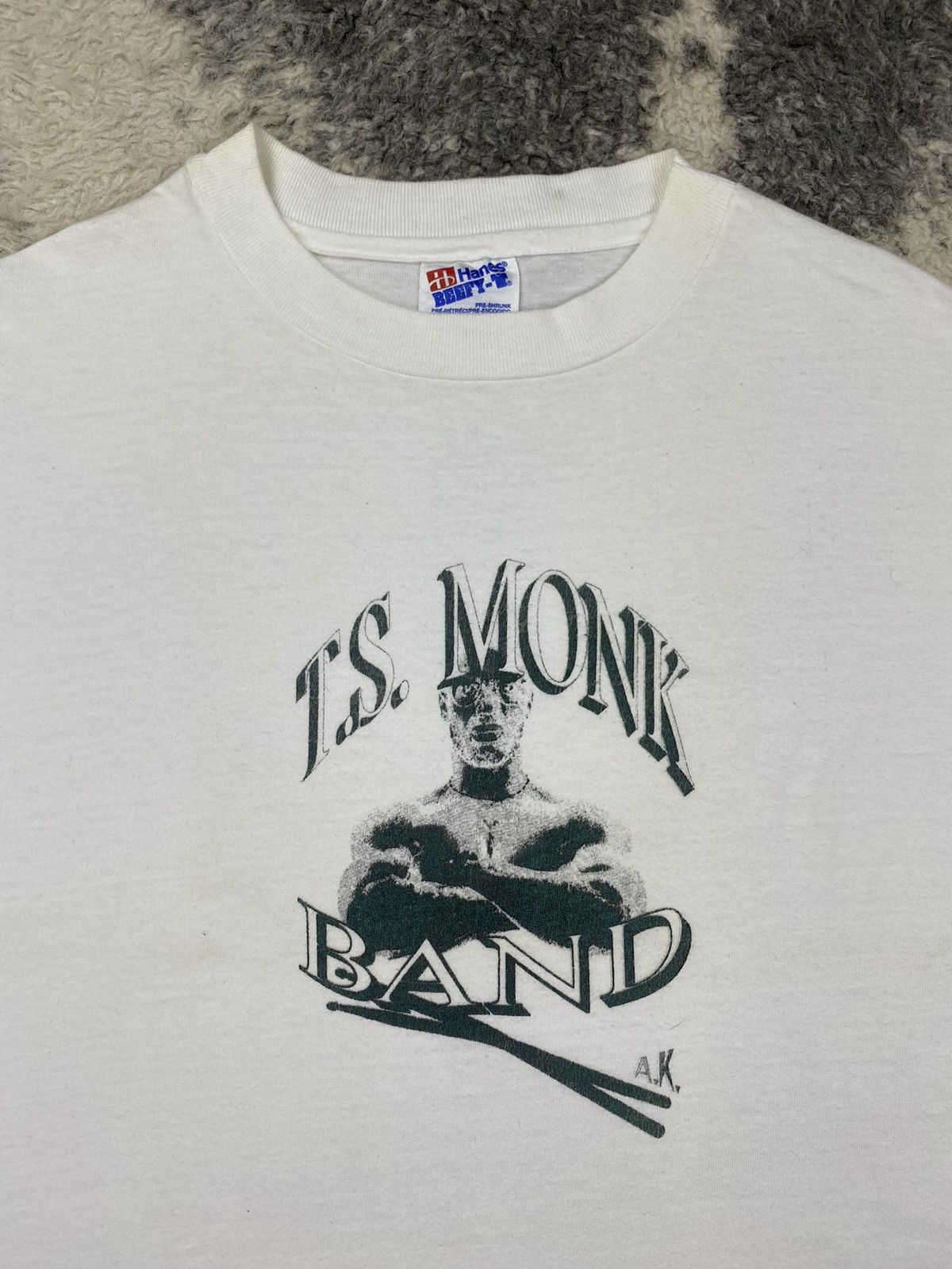 Band Tees Vintage 90s T.S. MONK BAND “Father of Jazz” Tshirt Size US XL / EU 56 / 4 - 2 Thumbnail