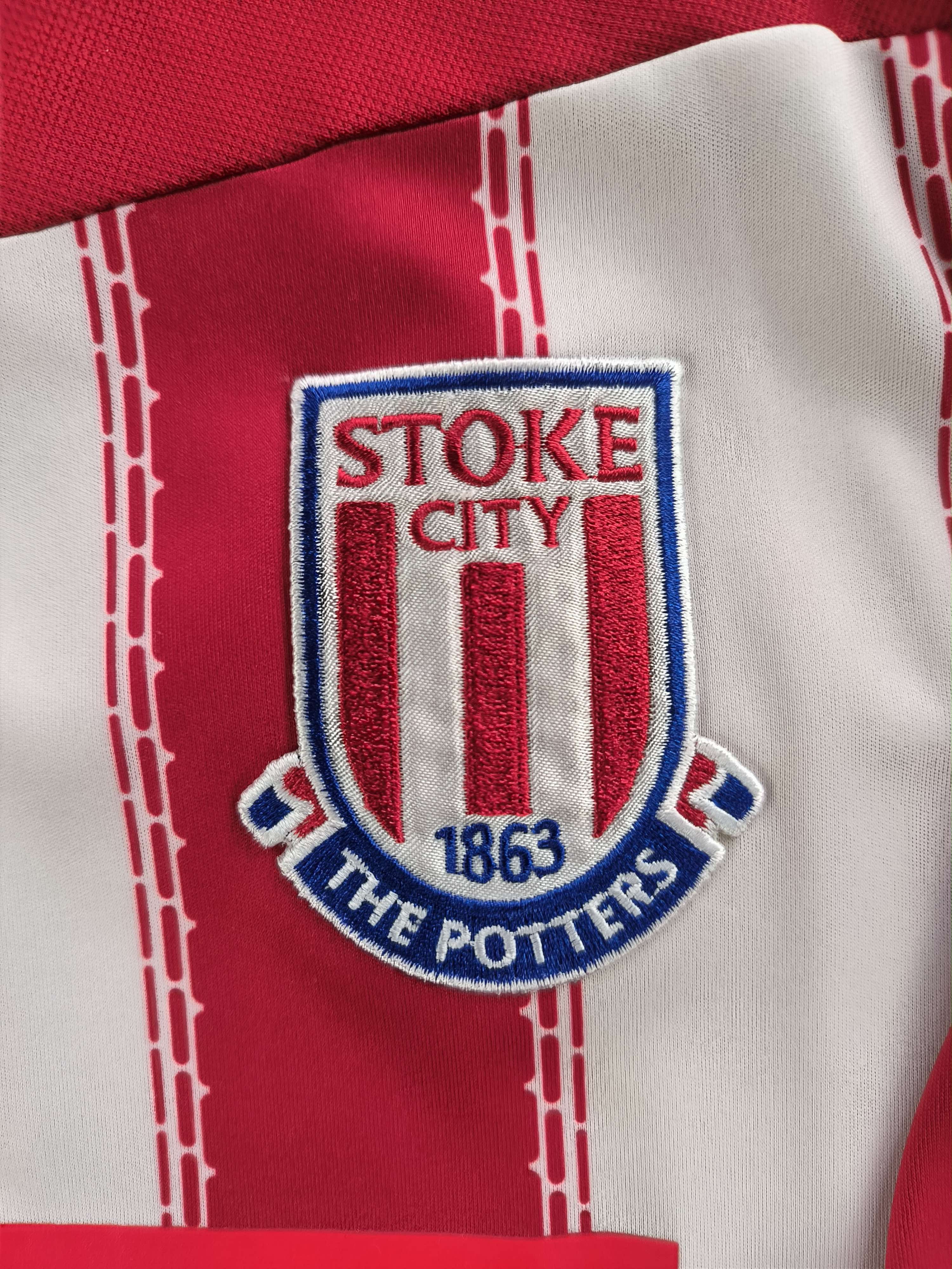 Adidas Stoke City 2010-11 Adidas home Whitehead football jersey L Size US L / EU 52-54 / 3 - 4 Thumbnail