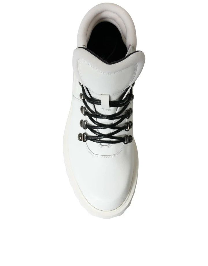 Dolce & Gabbana o1y0125 Logo Ankle Boots in White/Light Pink Size US 7 / EU 40 - 7 Thumbnail