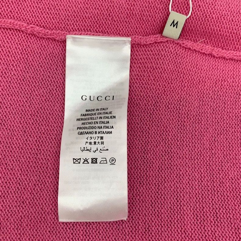 Gucci Gucci Pink floral sequin monkey embroidered wool round-nec Size M / US 6-8 / IT 42-44 - 6 Thumbnail
