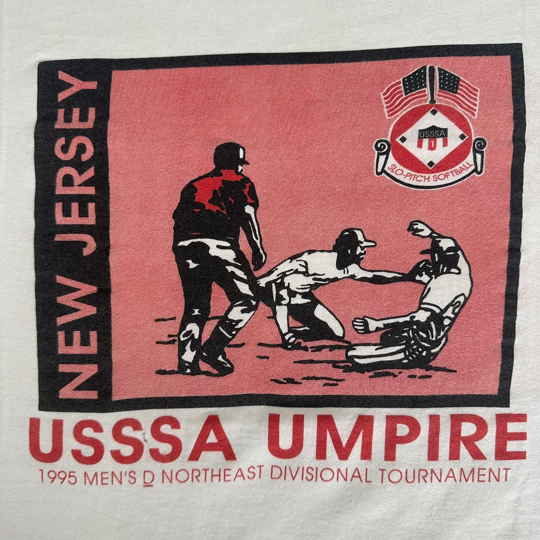 Vintage Vintage 90s USSSA Softball Umpire T-Shirt Single Stitch Tee Size US XL / EU 56 / 4 - 2 Thumbnail